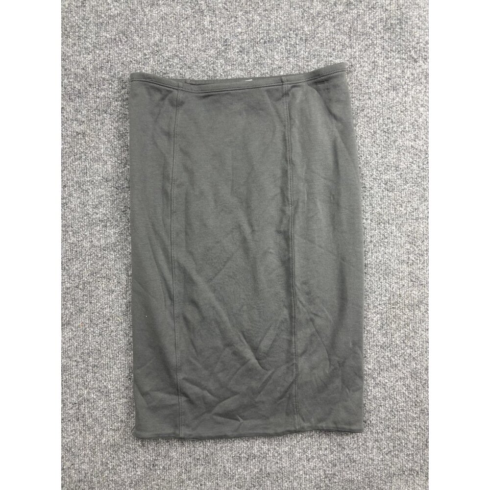 Indigenous Skirt Womens XS Gray Organic Cotton Knit Pencil Knee Length Casual‎